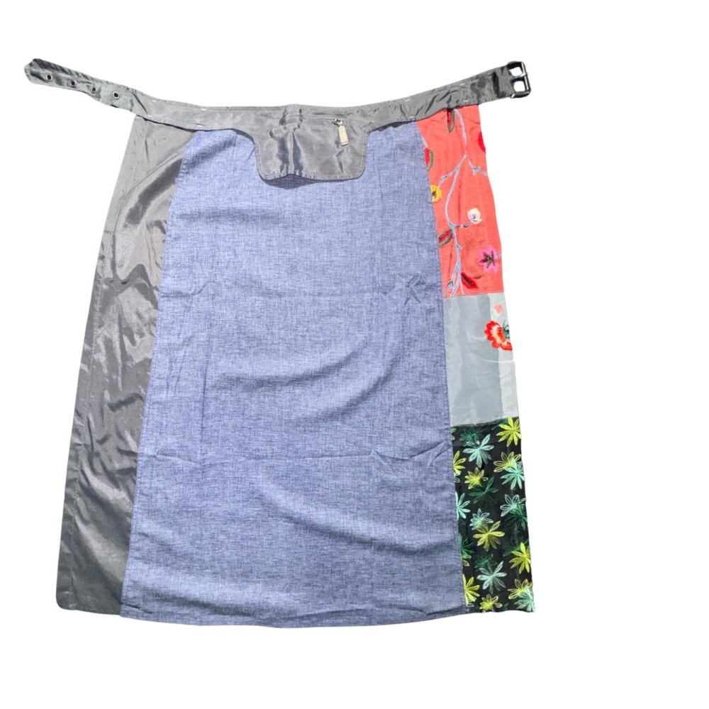 Custo Barcelona Multicolor Patchwork Wrap Skirt